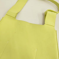 zattu マイクロファイバースエード ショルダーバッグ イエロー レディース ザッツ【中古】5-0829G♪