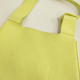 zattu マイクロファイバースエード ショルダーバッグ イエロー レディース ザッツ【中古】5-0829G♪