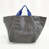 Herve Chapelier 2013PP ビーチバッグ トートバッグ ブラック ブルー レディース エルベ・シャプリエ【中古】5-1122G∞