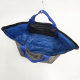 Herve Chapelier 2013PP ビーチバッグ トートバッグ ブラック ブルー レディース エルベ・シャプリエ【中古】5-1122G∞