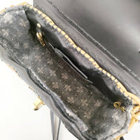 ebagos run run jump hop roll and go カゴ・カゴ・ハンドバッグ 紅籐 定121000円 2way かごバッグ ベージュ レディース エバゴス【中古】5-0829M♪