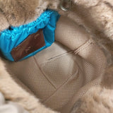 ebagos BIRD JOURNEY シェニール ソフトバケツ 2WAY 定価74800円 ショルダーバッグ 24AW ブラウン ブルー レディース エバゴス【中古】5-0829T♪