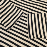 YAECA STOCK ボートネック 83041 コットン ボーダー カットソー ホワイト ネイビー レディース ヤエカ【中古】5-1201M∞