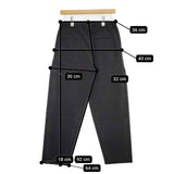 YAECA CONTEMPO 04608 2WAYパンツ スタンダードイージー パンツ D.CHACOAL チャコール レディース ヤエカコンテンポ【中古】5-1201G∞