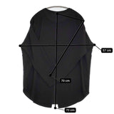 dolly sean 日本製 ストレッチジョーゼット プルオーバーシャツ カットソー ブラック レディース ドーリーシーン【中古】5-1201M∞