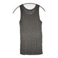WANDERUNG ワンデルング WRKNF-003 リブニット コットンレーヨンシルク タンクトップ グレー レディース【中古】5-0822S♪