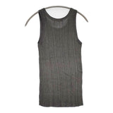 WANDERUNG ワンデルング WRKNF-003 リブニット コットンレーヨンシルク タンクトップ グレー レディース【中古】5-0822S♪