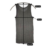 WANDERUNG ワンデルング WRKNF-003 リブニット コットンレーヨンシルク タンクトップ グレー レディース【中古】5-0822S♪