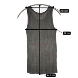 WANDERUNG ワンデルング WRKNF-003 リブニット コットンレーヨンシルク タンクトップ グレー レディース【中古】5-0822S♪