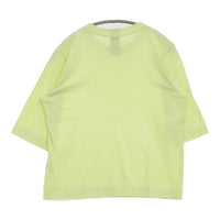 homspun 天竺六分袖Tシャツ 221-6370 サイズM Ｔシャツ カットソー ライトグリーン レディース ホームスパン【中古】5-0822S♪