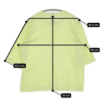 homspun 天竺六分袖Tシャツ 221-6370 サイズM Ｔシャツ カットソー ライトグリーン レディース ホームスパン【中古】5-0822S♪