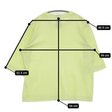 homspun 天竺六分袖Tシャツ 221-6370 サイズM Ｔシャツ カットソー ライトグリーン レディース ホームスパン【中古】5-0822S♪