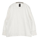 homspun 242-6337 40/2天竺長袖プルオーバー コットン S 長袖Ｔシャツ カットソー ロンＴ ホワイト レディース ホームスパン【中古】5-1201M∞