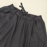 mizuiro-ind T/Rストレッチ タック ワイドイージー パンツ ネイビー レディース ミズイロインド【中古】5-1201G∞