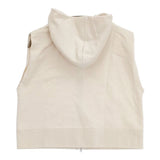 Maglia Plus スウェットパーカーベスト コットン ノースリーブ ベスト ベージュ レディース マリアプラス【中古】5-1201M∞