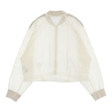 cloche 410-85032 メッシュダンボールブルゾン シアー 短丈 ジャケット ブルゾン オフホワイト レディース クロシェ【中古】5-1201M∞