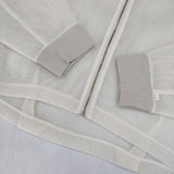 cloche 410-85032 メッシュダンボールブルゾン シアー 短丈 ジャケット ブルゾン オフホワイト レディース クロシェ【中古】5-1201M∞