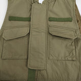 RhodolirioN M-69 Vest ミリタリー 定価39600円 OR756 中綿 ベスト カーキ レディース ロドリリオン【中古】5-1031M♪