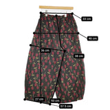 Needles H.D.Pant R/W Tulip Jacquard サイズ1 ヒザデルパンツ 定価40700円 25SS チャコールグレー レッド レディース ニードルス【中古】5-0902M♪