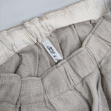 cloth&cross Hug O War リネン ワイドパンツ 日本製 キュロット ベージュ レディース クロス＆クロス ハグオーワー【中古】6-0301M∞