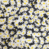 R&D.M.Co- デイジー マーガレット柄 DAISY コットン サイズS パンツ ホワイト ブラック イエロー レディース オールドマンズテーラー【中古】6-0305M∞