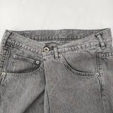 R&D.M.Co- ツイステッドデニムパンツ ラップ 定価42900円 サイズS デニムパンツ 24SS グレー レディース オールドマンズテーラー【中古】5-1031G♪