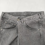 R&D.M.Co- ツイステッドデニムパンツ ラップ 定価42900円 サイズS デニムパンツ 24SS グレー レディース オールドマンズテーラー【中古】5-1031G♪