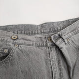 R&D.M.Co- ツイステッドデニムパンツ ラップ 定価42900円 サイズS デニムパンツ 24SS グレー レディース オールドマンズテーラー【中古】5-1031G♪