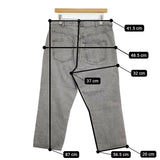 R&D.M.Co- ツイステッドデニムパンツ ラップ 定価42900円 サイズS デニムパンツ 24SS グレー レディース オールドマンズテーラー【中古】5-1031G♪