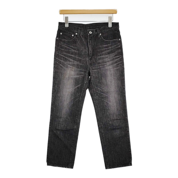 R&D.M.Co- テーパード ブラックデニム サイズS デニムパンツ ブラック レディース オールドマンズテーラー【中古】5-1031G♪