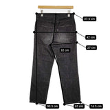 R&D.M.Co- テーパード ブラックデニム サイズS デニムパンツ ブラック レディース オールドマンズテーラー【中古】5-1031G♪