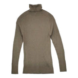 HUG O WaR リブ タートルネック ウール セーター ニット カーキ レディース ハグオーワー【中古】5-1025T∞