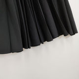 Graphpaper Satin Long Pleats Skirt 定価26000円 GL203-40006 サテン ロングスカート 20AW ブラック レディース グラフペーパー【中古】5-1127M∞