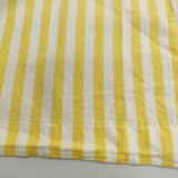 BONJIA ボンジア 作家もの ストライプ フリル ワンピース イエロー ホワイト レディース【中古】6-0301M∞