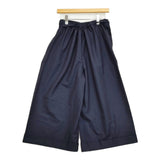 DANIELA GREGIS ウールドローストリングワイドパンツ イージー パンツ ネイビー レディース ダニエラグレジス【中古】5-1128T♪