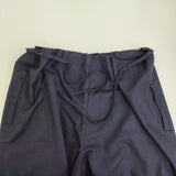 DANIELA GREGIS ウールドローストリングワイドパンツ イージー パンツ ネイビー レディース ダニエラグレジス【中古】5-1128T♪