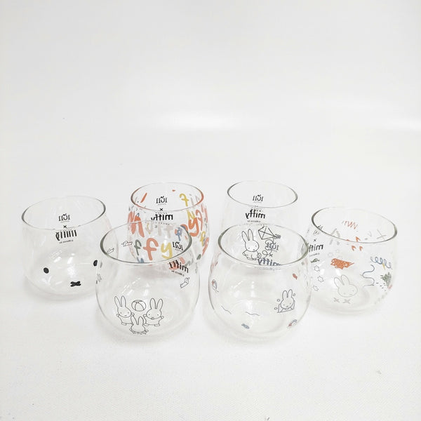 miffy ミッフィー 未使用品 ミニグラス6個セット SIPTEA 1011 台湾限定 グラス クリア レディース【中古】5-1018G◎