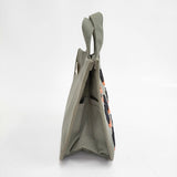 miffy ミッフィー 未使用品 ブラックベア ホルダー付きサガラ刺繍 トートバッグ カーキ レディース【中古】5-1018G◎