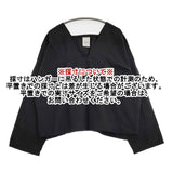 veritecoeur VC-1548 コットン Vネック ワイド ブラウス シャツ ブラック レディース ヴェリテクール【中古】5-1217M∞