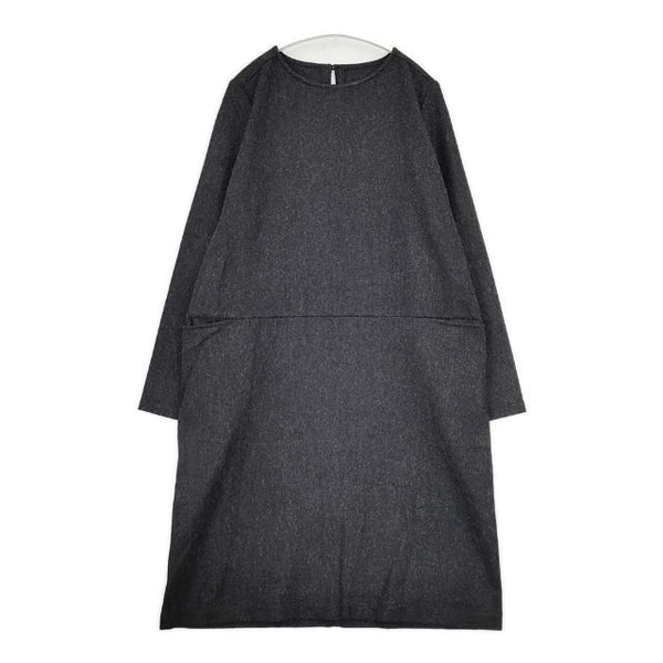 veritecoeur VC-1026 ウールナイロン ワンピース チャコールグレー レディース ヴェリテクール【中古】5-1025T∞