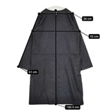 veritecoeur VC-1026 ウールナイロン ワンピース チャコールグレー レディース ヴェリテクール【中古】5-1025T∞