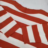 veritecoeur コットン ニットソー ボーダー カットソー オレンジ ホワイト レディース ヴェリテクール【中古】5-1201M∞