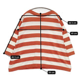 veritecoeur コットン ニットソー ボーダー カットソー オレンジ ホワイト レディース ヴェリテクール【中古】5-1201M∞