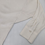 veritecoeur VC-1644 ドロップショルダー七分袖ブラウス リボン付き ブラウス シャツ オフホワイト レディース ヴェリテクール【中古】5-1201M∞