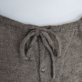 veritecoeur ウール バックリボン 五分袖 チュニック ベージュ レディース ヴェリテクール【中古】5-1025T∞