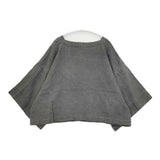 nest Robe 01193-1300 天然染め リネンワイドスリーブ ブラウス シャツ グレー レディース ネストローブ【中古】6-0308M∞