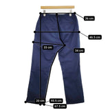 Gramicci GMP-17S034 ウェザー ニューナロークロップドパンツ コットン パンツ ネイビー メンズ グラミチ【中古】5-1204G∞