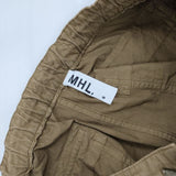 MHL. 596-9140582 コットン イージー パンツ ブラウン メンズ エムエイチエル【中古】5-1106G∞