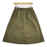 MHL. 595-8132502 コットン ギャザー スカート カーキ レディース エムエイチエル【中古】5-1218M∞