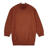 MARGARET HOWELL 578-6263013 ハイネック ウールニットプルオーバー ハイゲージ セーター ニット ブラウン系 レディース マーガレットハウエル【中古】5-1025T∞